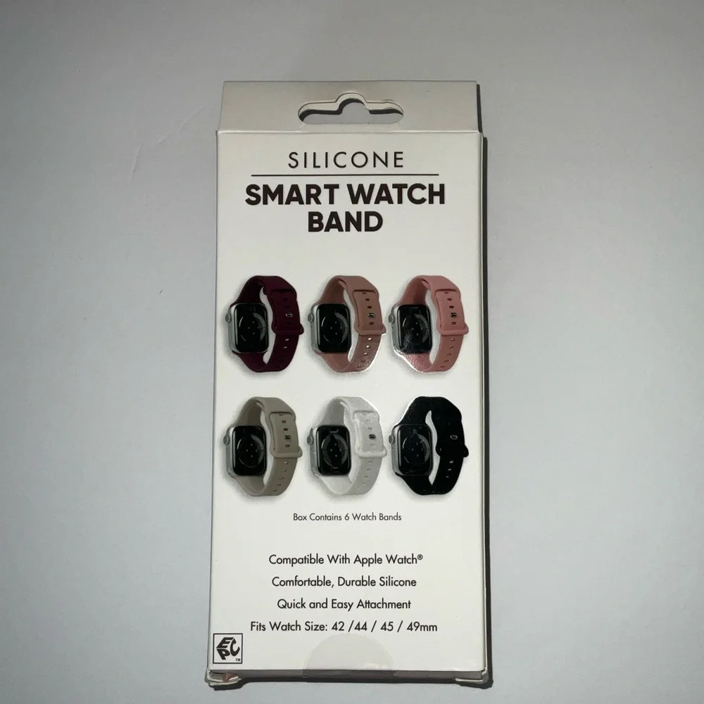 52. Silicone Smart Watch Band 6-Pack